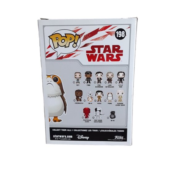 Limited Chase Edition Funko Pop! Star Wars 198 Episode 8 Porg Pop Vinyl Bobble - Picture 3 of 6